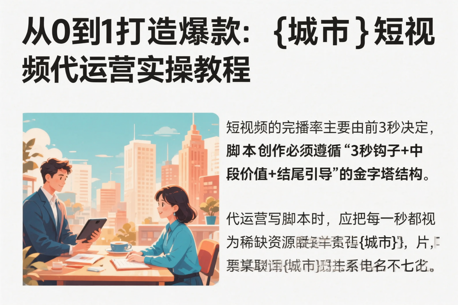 从0到1打造爆款：驻马店短视频代运营实操教程