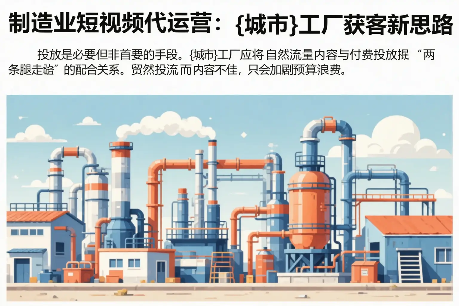 制造业短视频代运营：驻马店工厂获客新思路