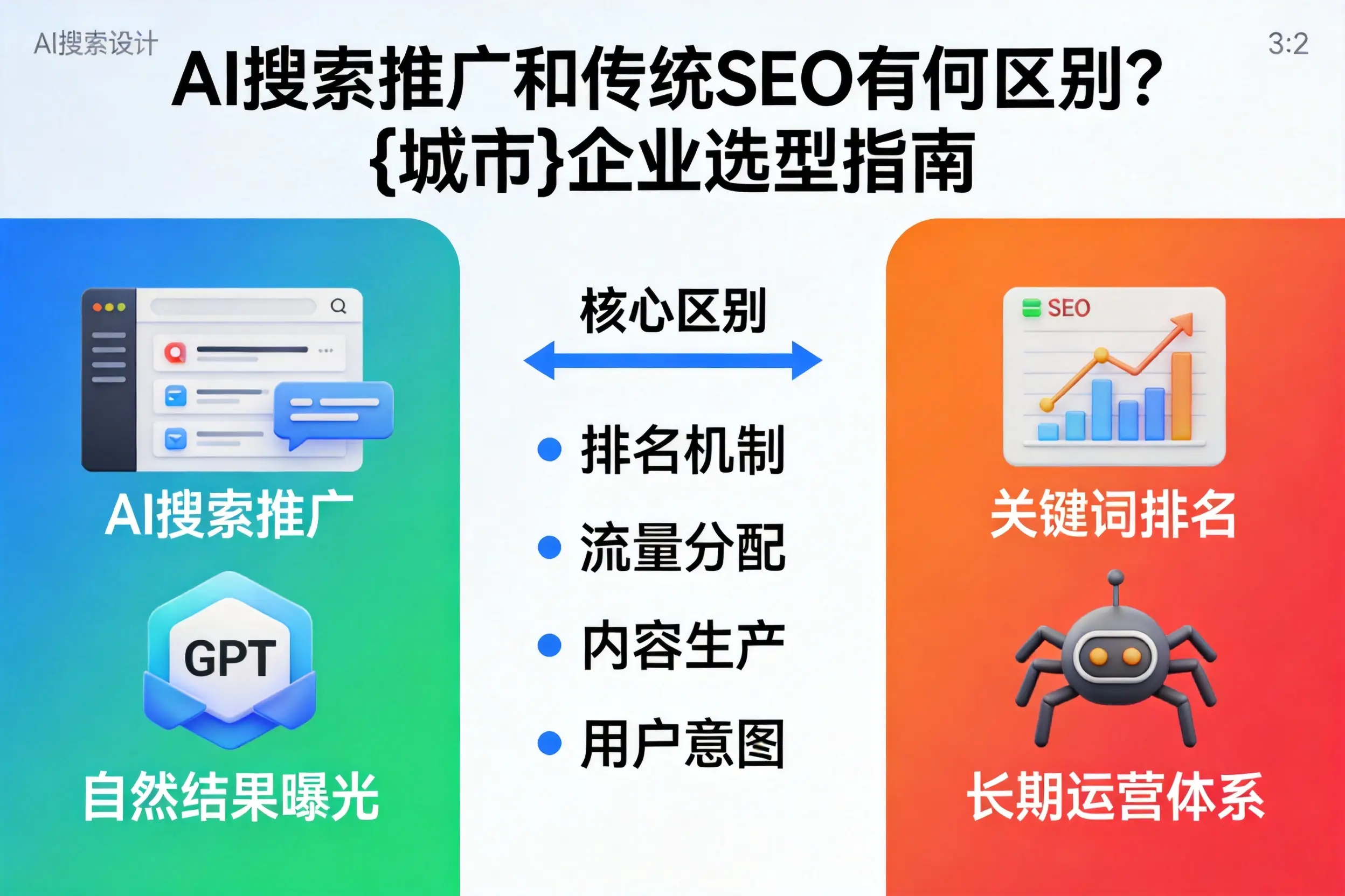 AI搜索推广和传统SEO有何区别？驻马店企业选型指南