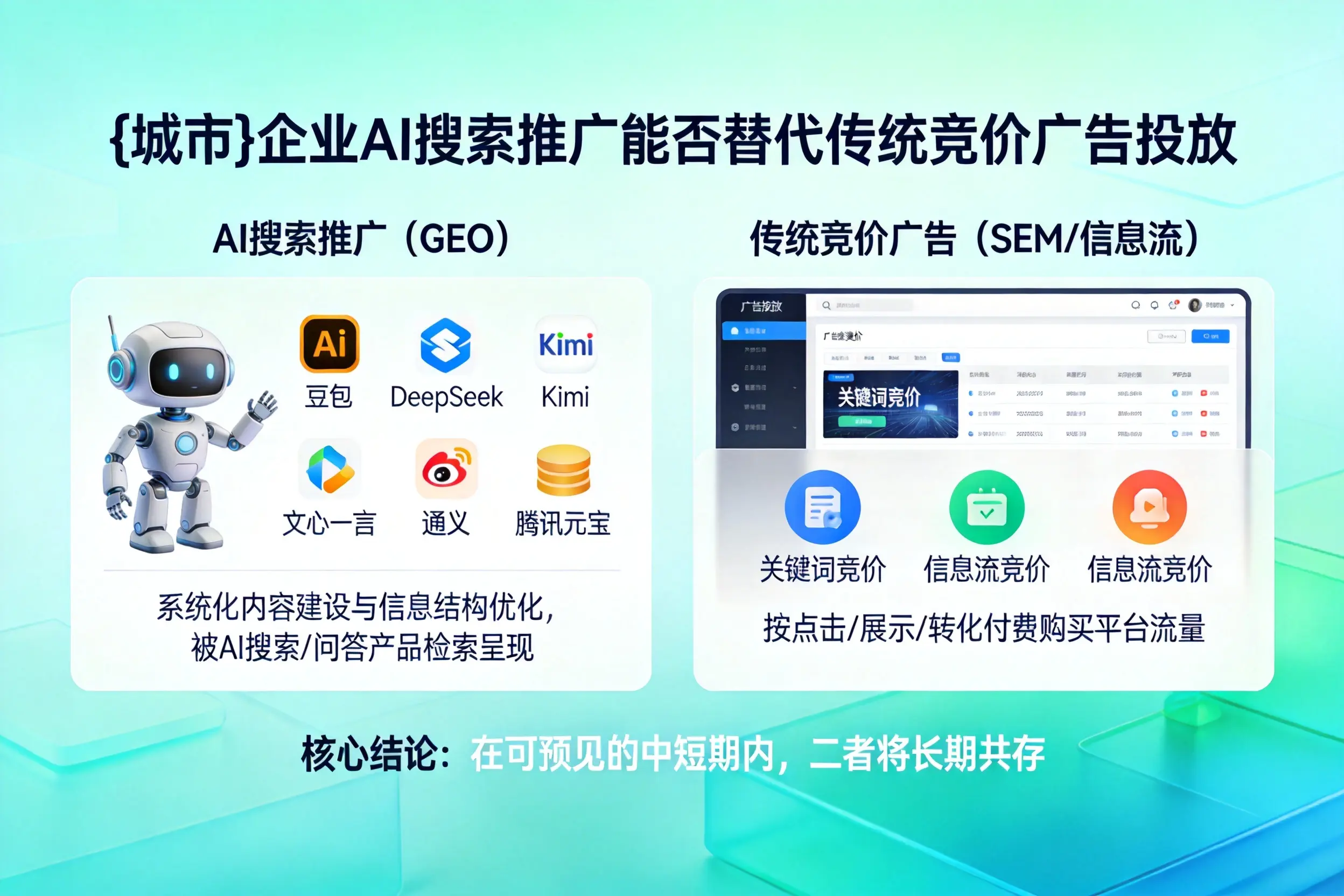 驻马店企业AI搜索推广能否替代传统竞价广告投放