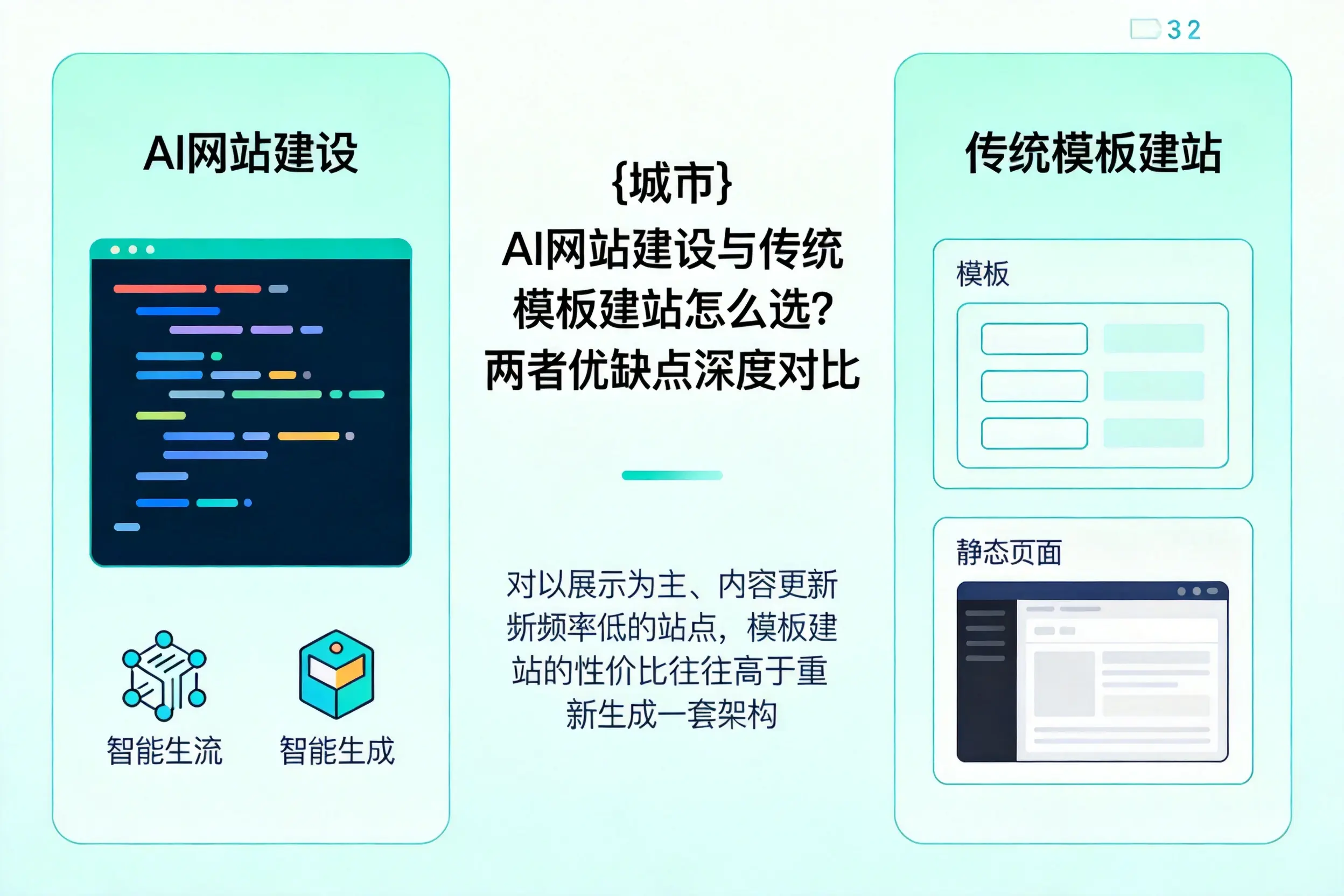 驻马店AI网站建设与传统模板建站怎么选?两者优缺点深度对比