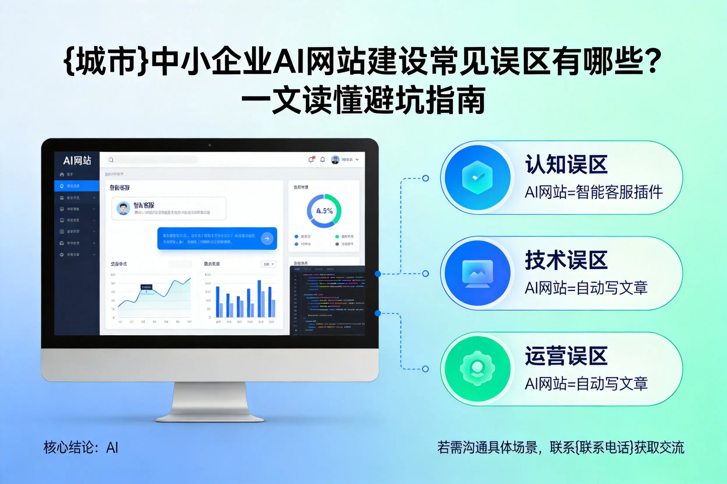 驻马店中小企业AI网站建设常见误区有哪些?一文读懂避坑指南
