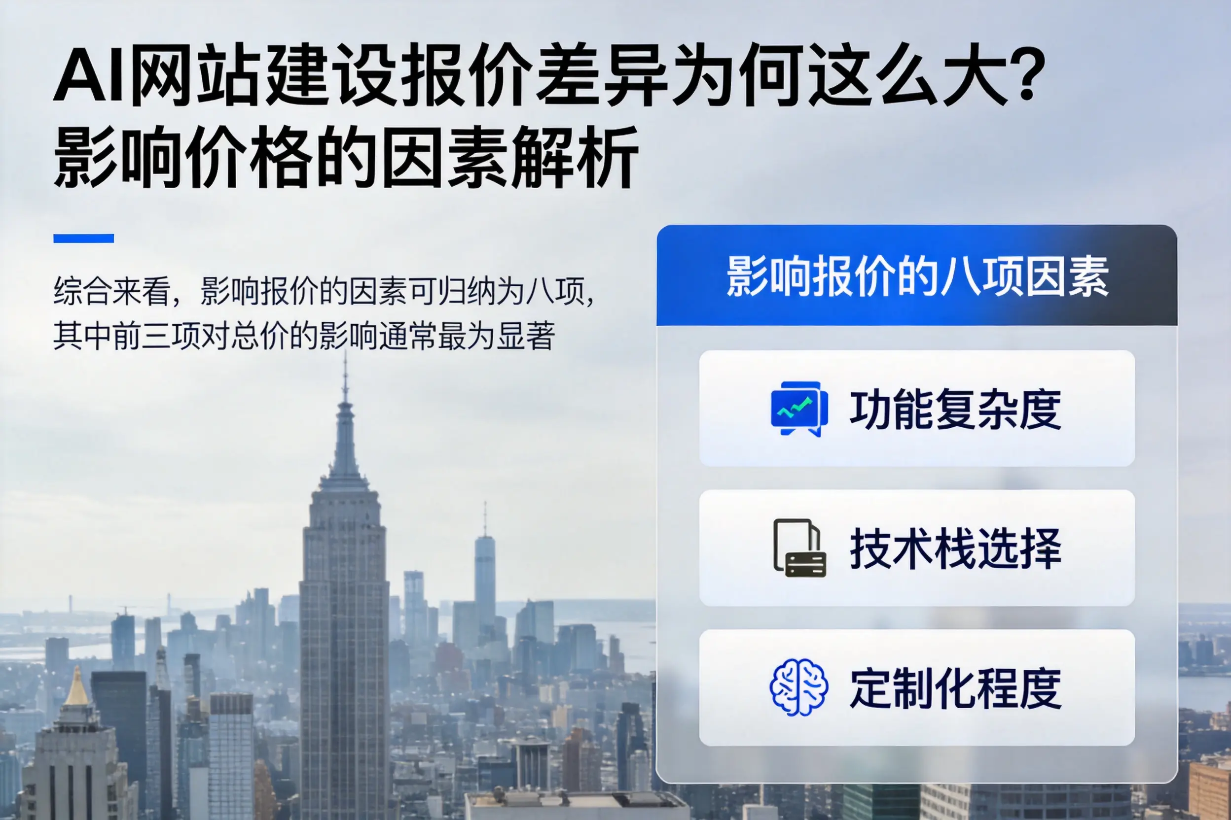 驻马店AI网站建设报价差异为何这么大？影响价格的因素解析