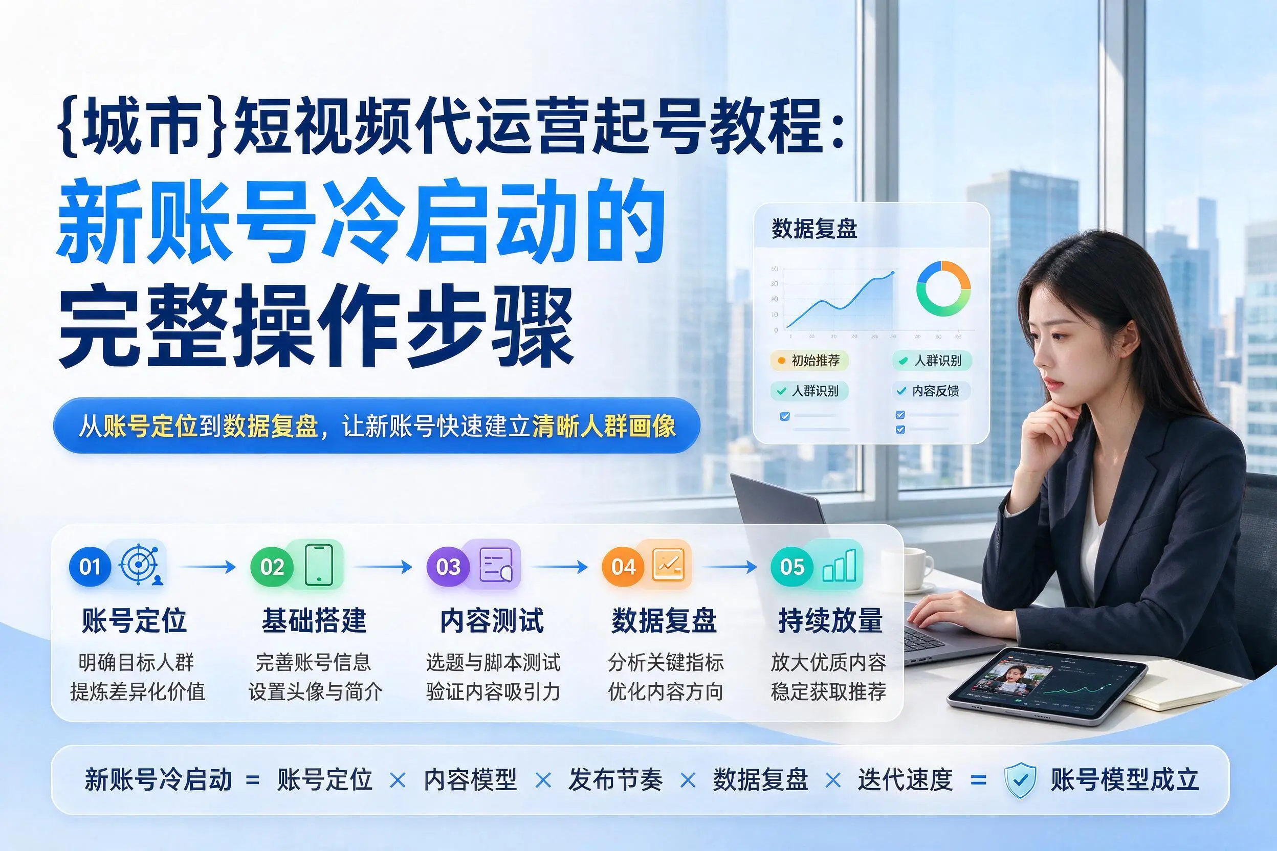 驻马店短视频代运营起号教程：新账号冷启动的完整操作步骤