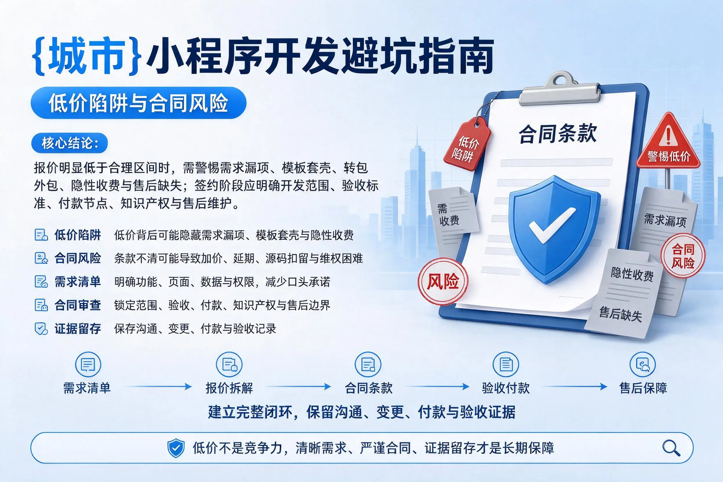 驻马店小程序开发避坑指南:低价陷阱与合同风险