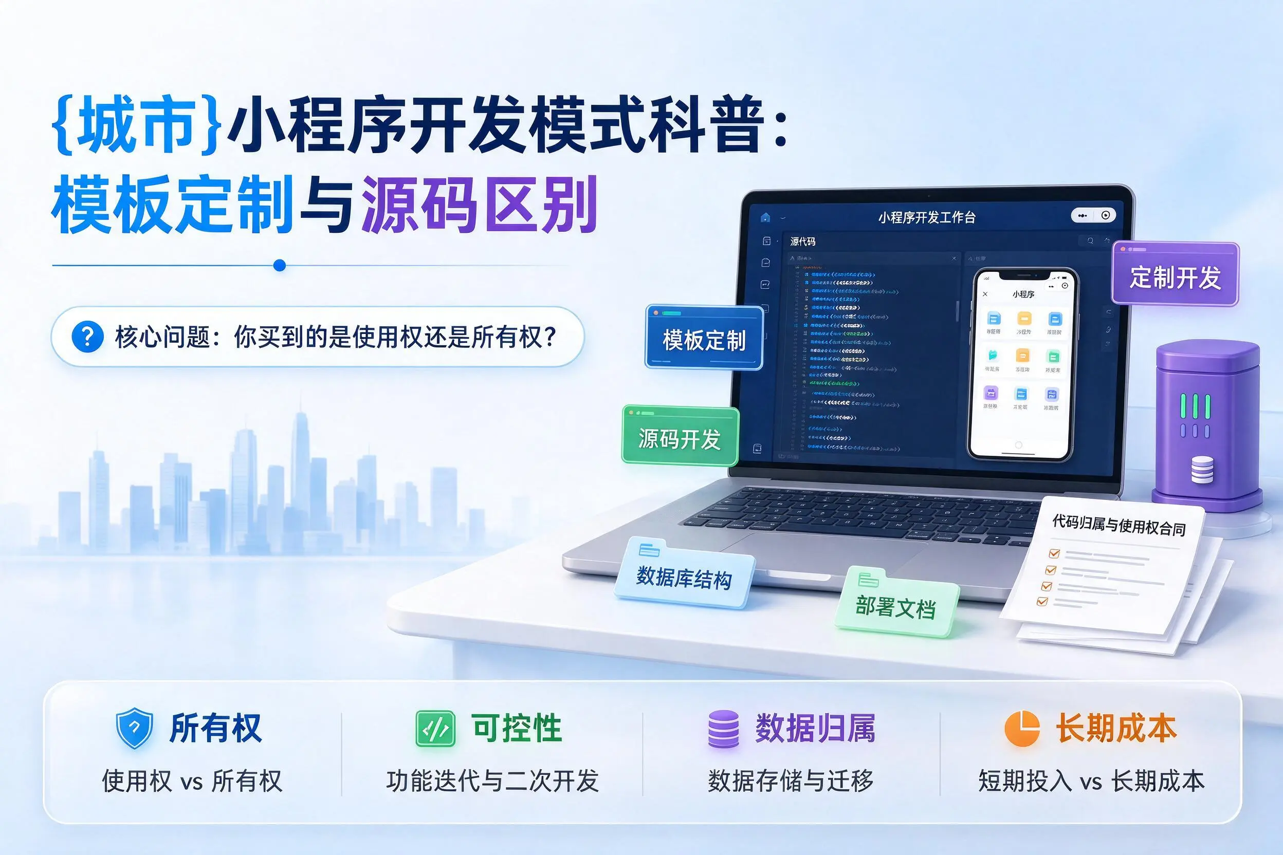 驻马店小程序开发模式科普:模板定制与源码区别