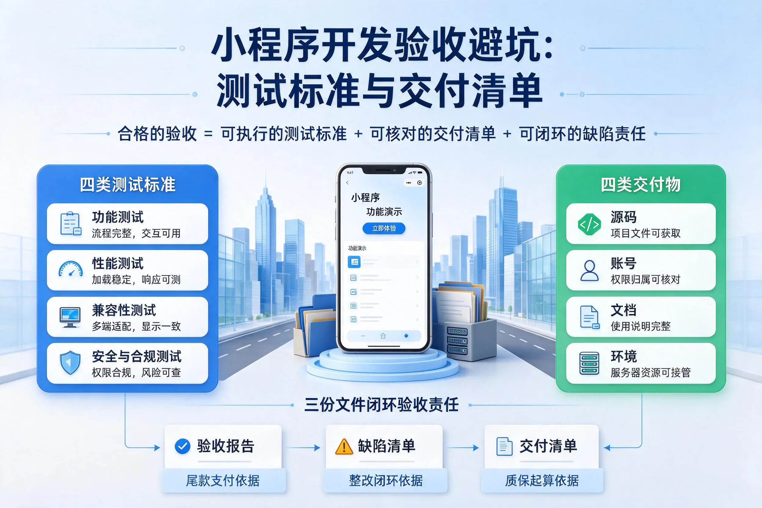 驻马店小程序开发验收避坑:测试标准与交付清单