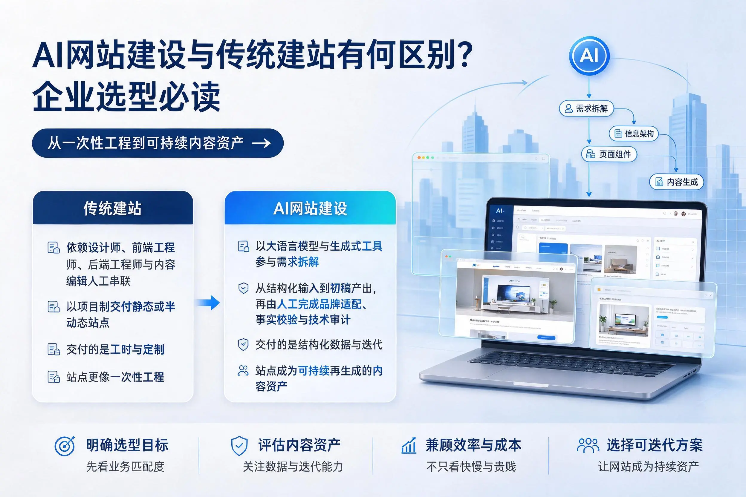 AI网站建设与传统建站有何区别?驻马店企业选型必读