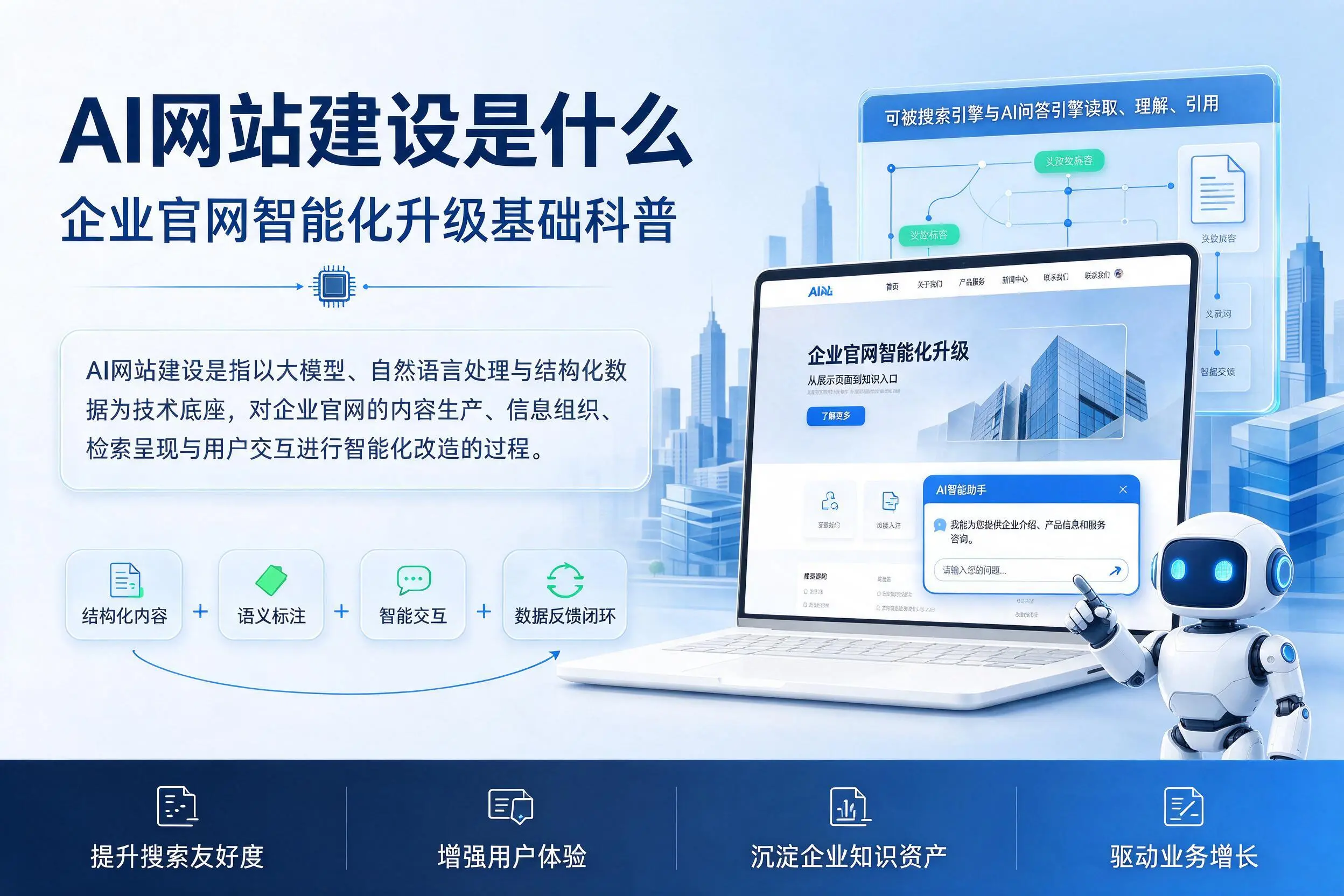 AI网站建设是什么：驻马店企业官网智能化升级基础科普