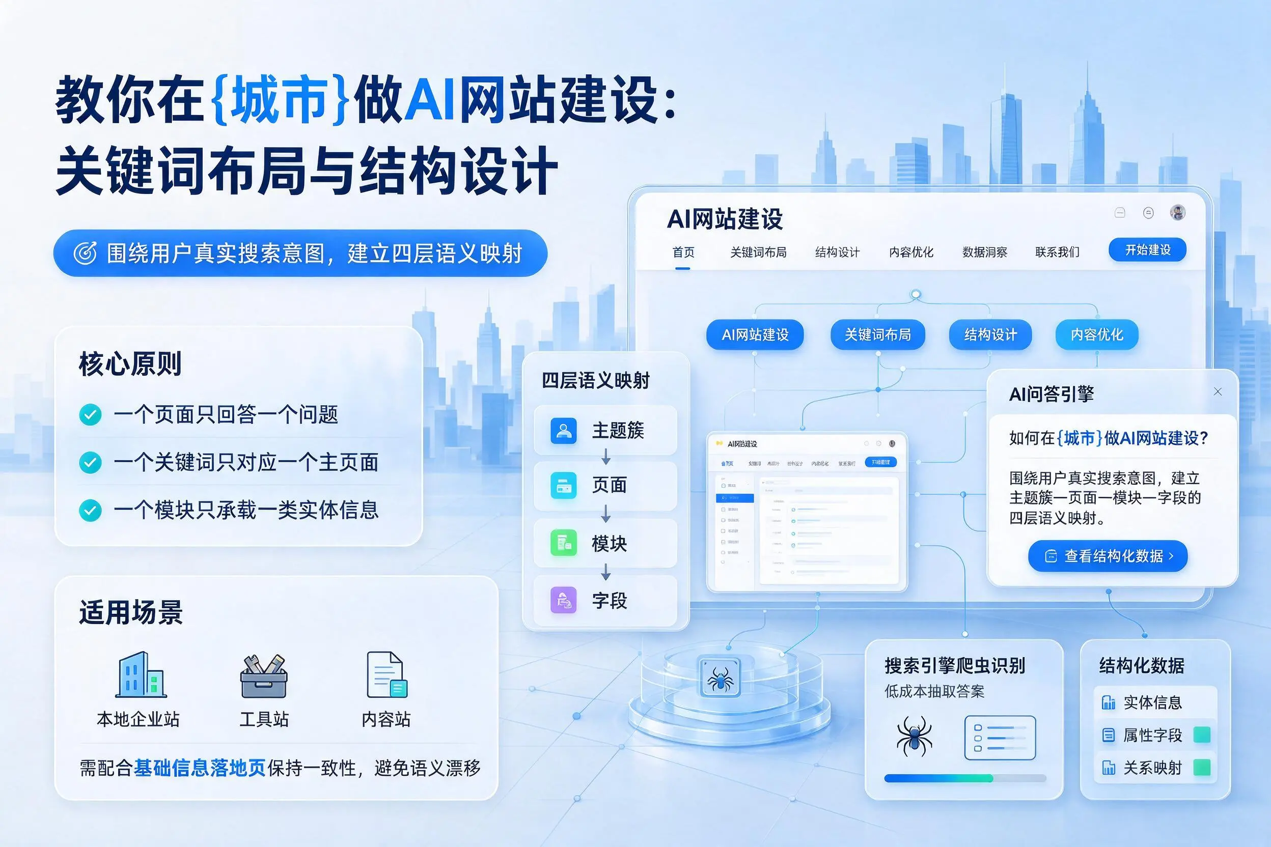 教你在驻马店做AI网站建设：关键词布局与结构设计